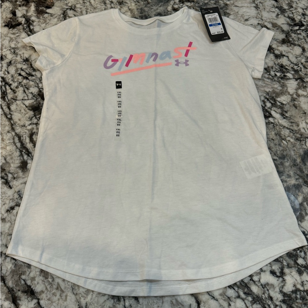 UA girls gymnast T-shirt sz XL